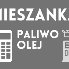 Mieszanka paliwo-olej: kalkulator pomoże obliczyć, ile oleju na litr paliwa potrzebujesz. Ikony symbolizują potrzebne składniki.