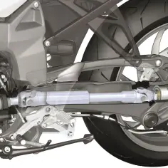 Przekładnia kątowa i wał kardana w motocyklu BMW. Mechanizm przenosi moc na tylne koło.